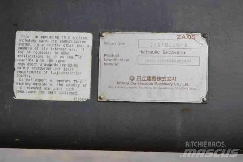 Hitachi ZX870 소형 굴삭기 7톤 미만