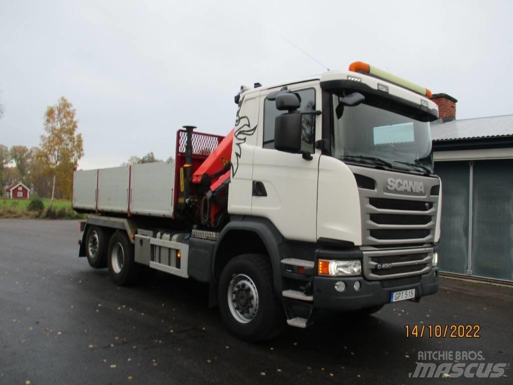 Scania G490cb6x4*4 크레인 트럭
