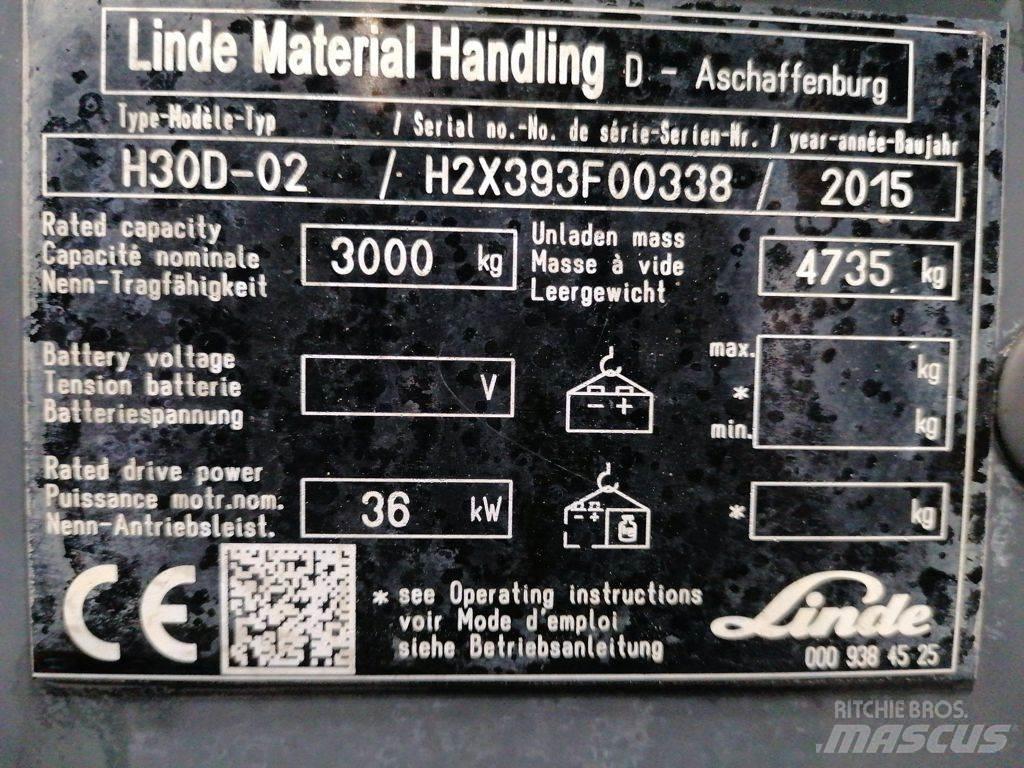 Linde H30D-02 디젤 지게차