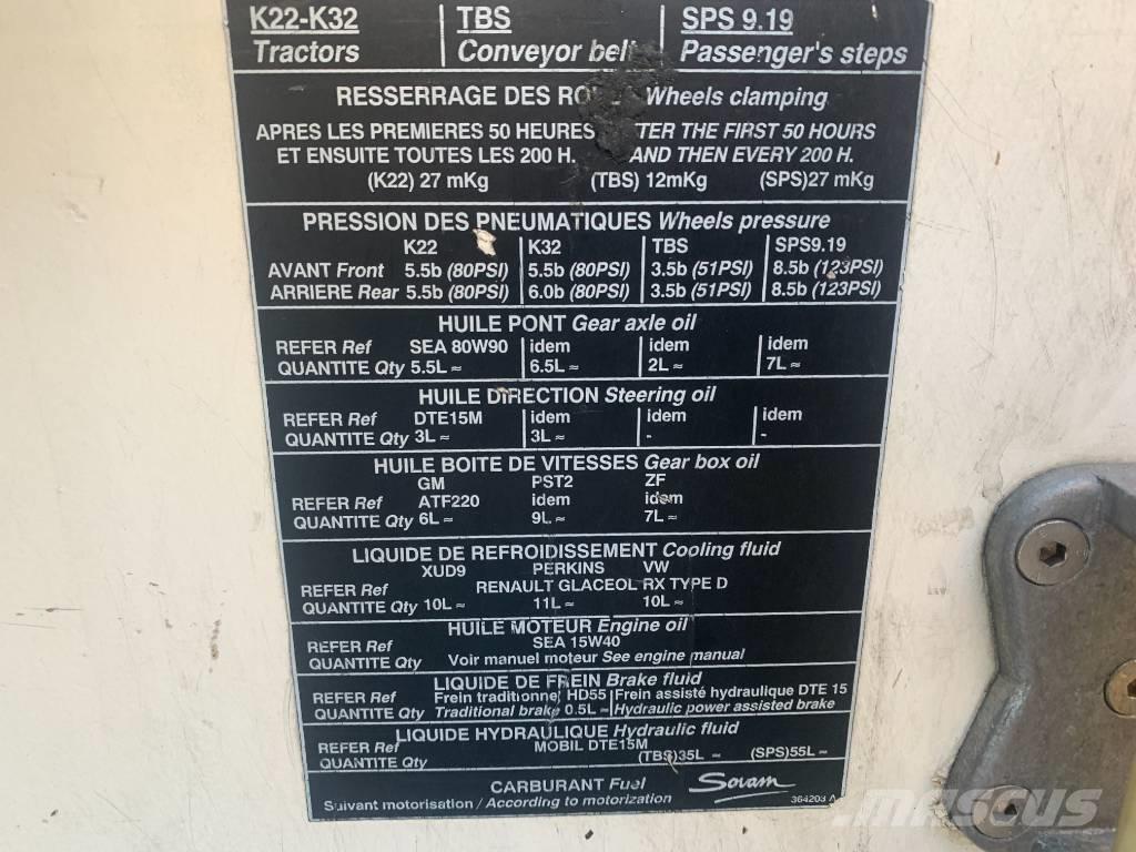 Sovam K22 V-3080 중고 공항 설비