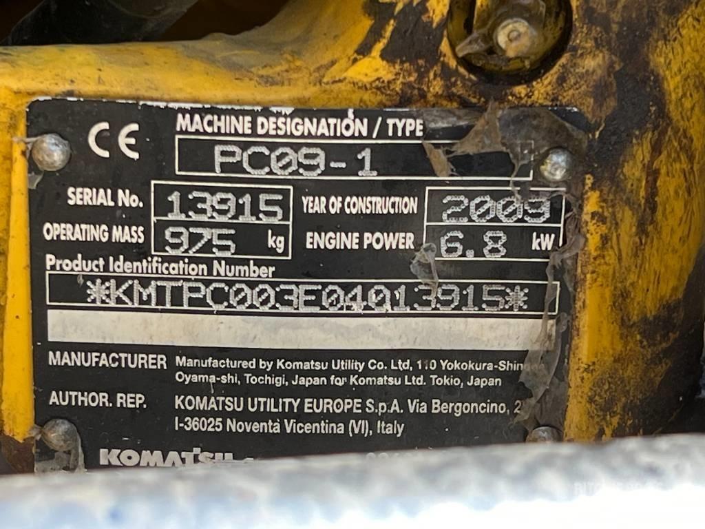 Komatsu PC 09-1 소형 굴삭기 7톤 미만