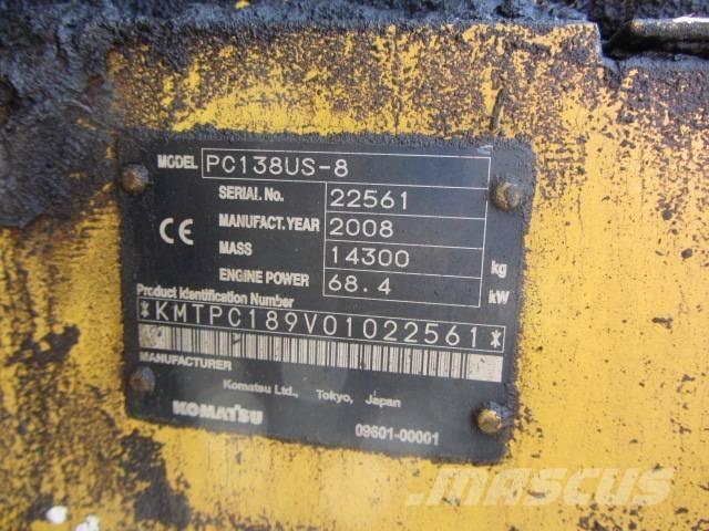 Komatsu PC 138-8 US 대형 굴삭기 29톤 이상