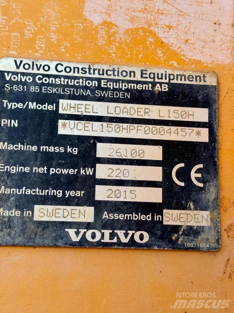 Volvo L 150 H  휠로우더