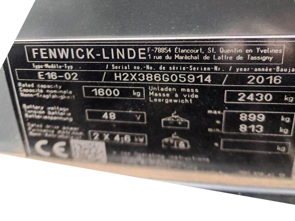 Linde E16-02 전동 지게차