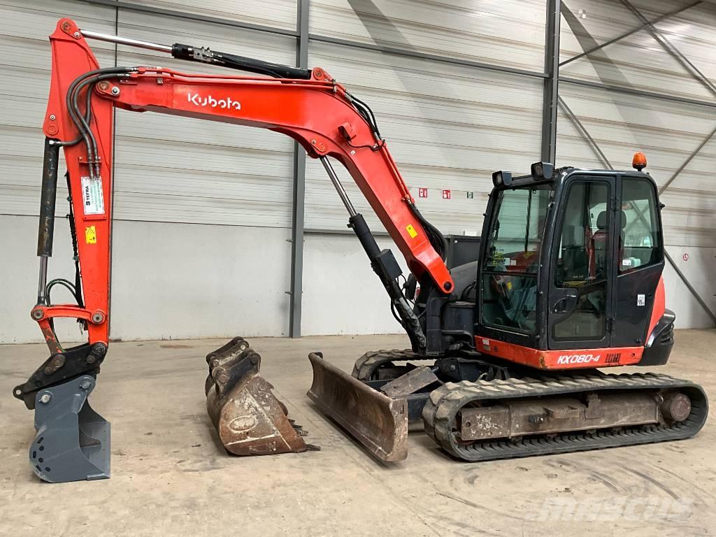 Kubota KX 080-4 중형굴삭기 7톤-28톤