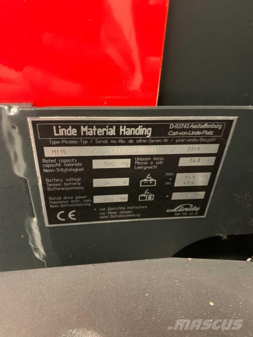 Linde MT15 포크리프트