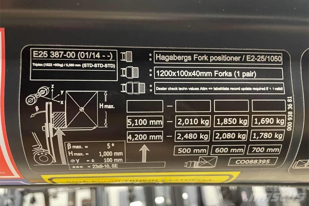 Linde E 25 전동 지게차