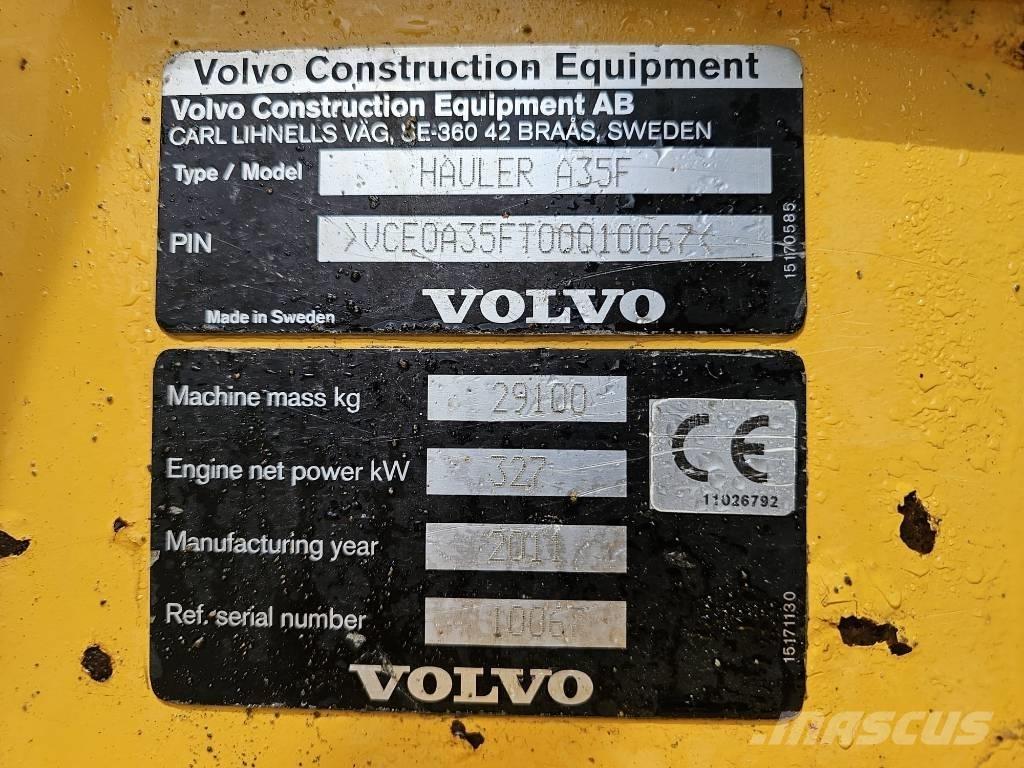 Volvo A 35 F 연결식 홀러