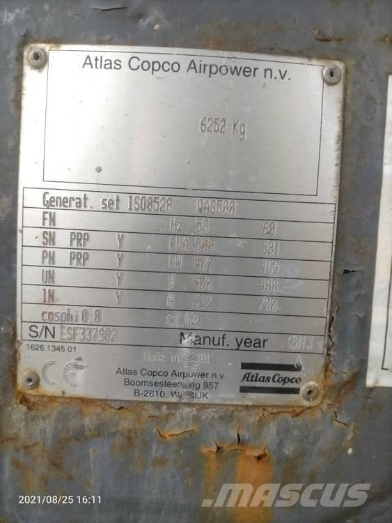 Atlas Copco QAS 500 디젤 발전기