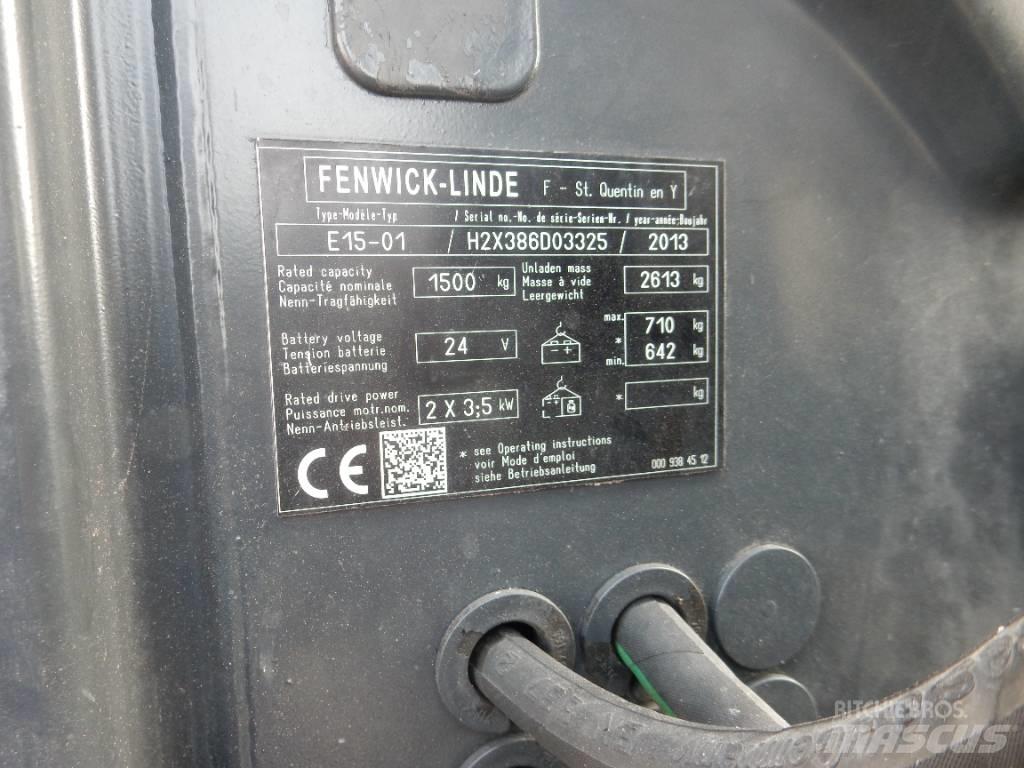 Linde E 15 전동 지게차