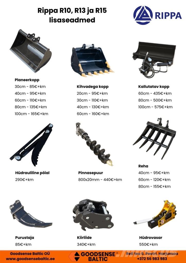 Rippa R18 Pro 소형 굴삭기 7톤 미만