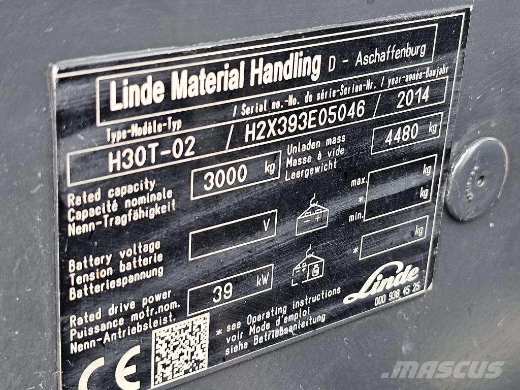 Linde H30T-02 LPG 지게차