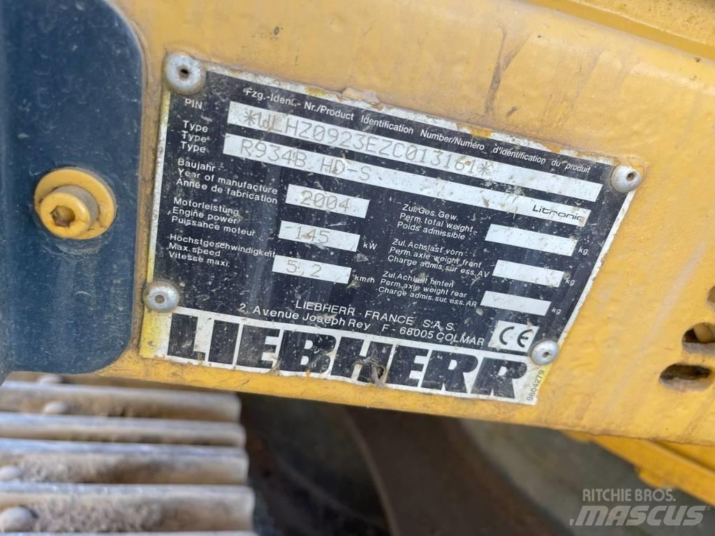 Liebherr R 934 B 대형 굴삭기 29톤 이상