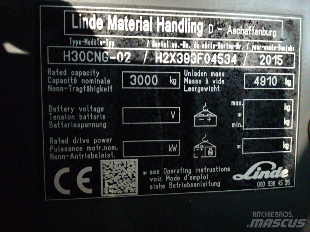 Linde H30TCNG-02 LPG 지게차