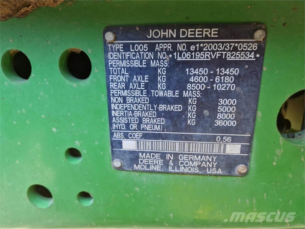 John Deere 6195R 트랙터