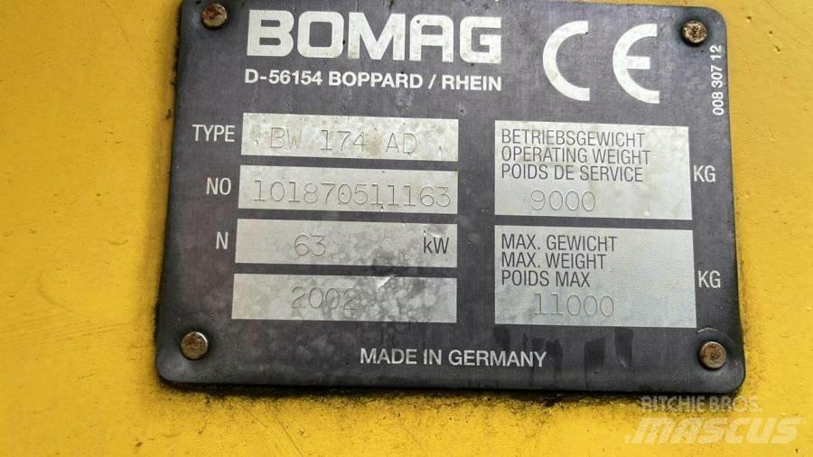 Bomag BW174 AD 트윈 드럼 롤러