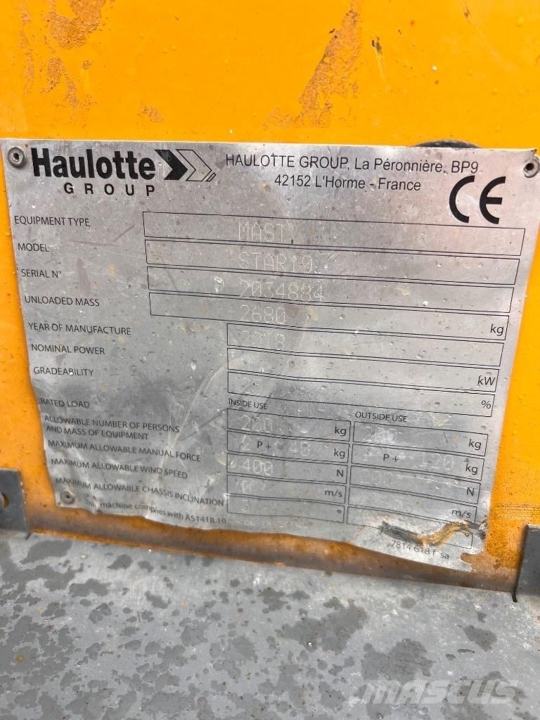 Haulotte Star 10 견인식 전동이동 리프트
