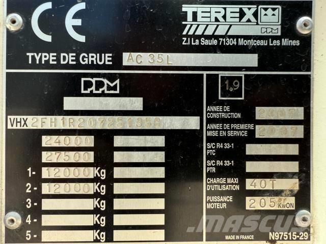 Terex AC 35 L A/T 크레인