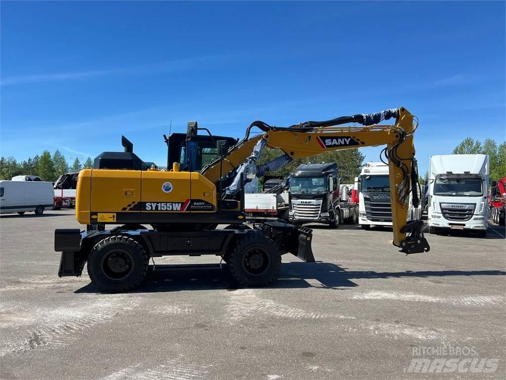 Sany SY155W  휠 굴삭기