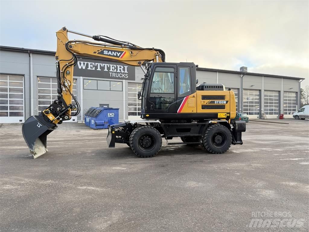 Sany SY155W  휠 굴삭기