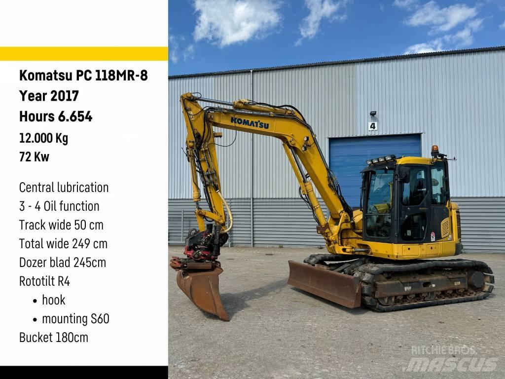Komatsu PC 118 MR-8 대형 굴삭기 29톤 이상