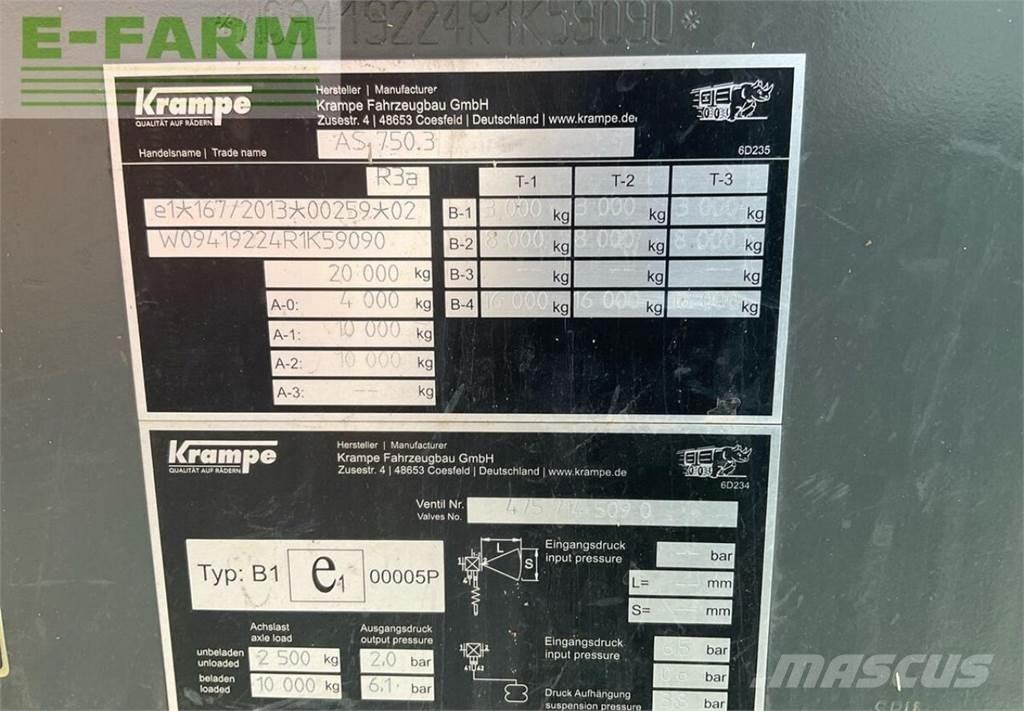 Krampe as 750 곡물용 카트