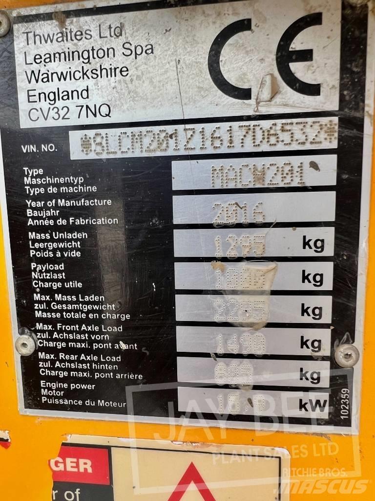 Thwaites 1 ton 건설현장 덤프트럭