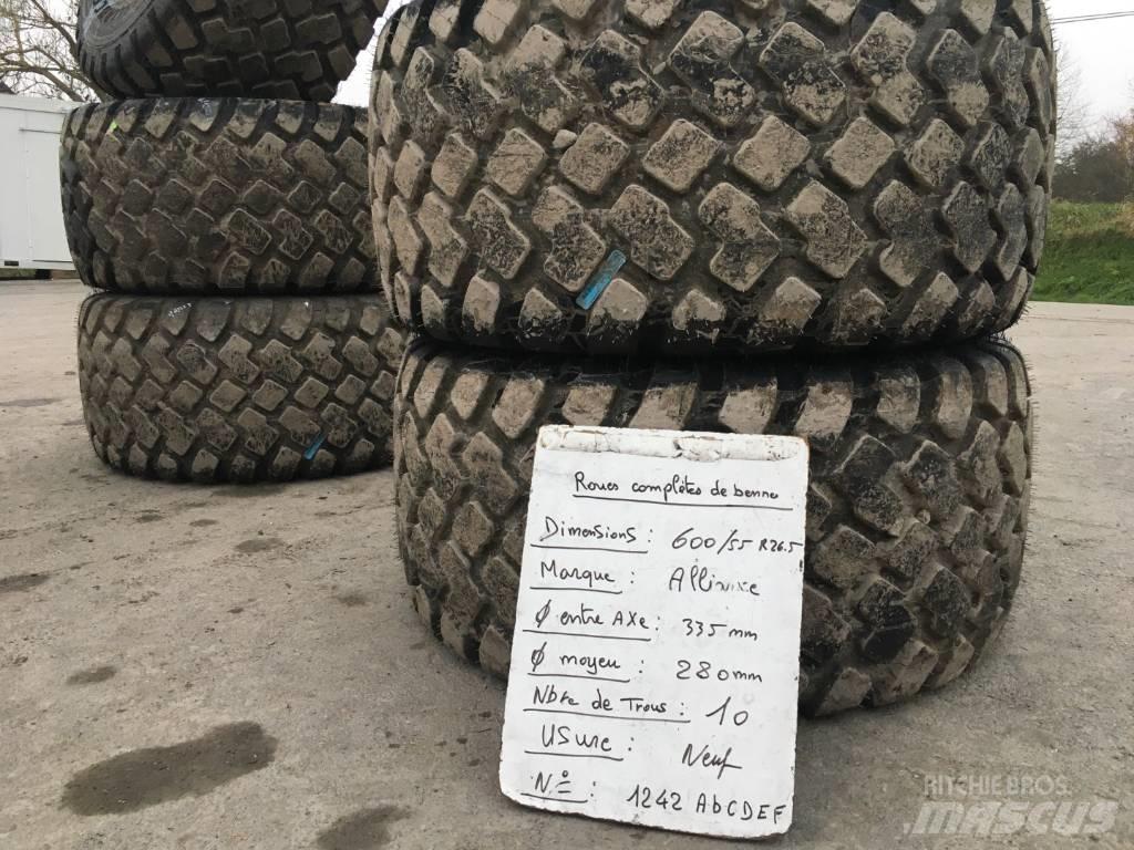 Alliance 600/55R26.5 타이어, 휠 및 림