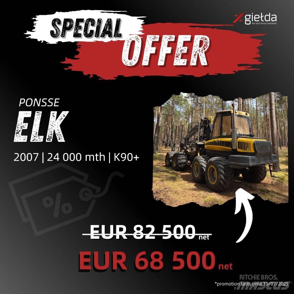 Ponsse Elk 원목 포워더