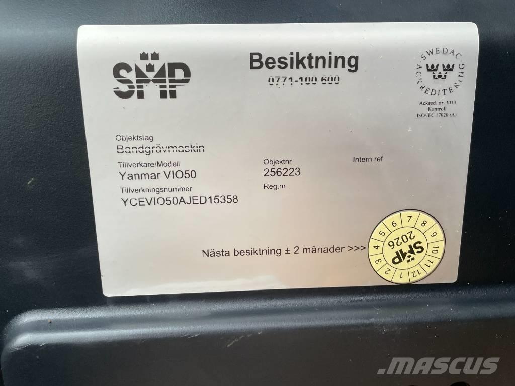 Yanmar Vio 50 소형 굴삭기 7톤 미만