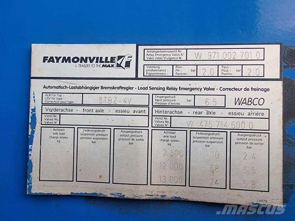 Faymonville STBZ-6VA 스킵 로더 세미 트레일러