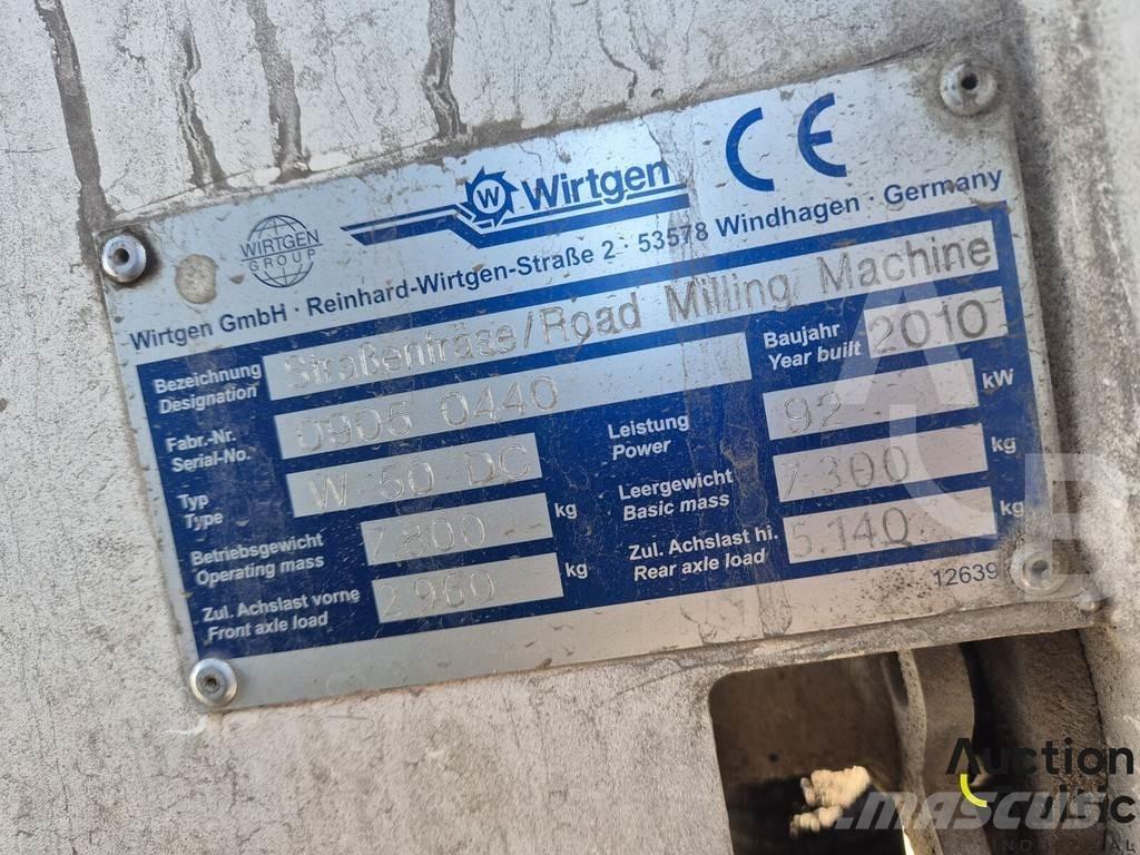 Wirtgen W50DC 아스팔트 콜드 밀링 기계