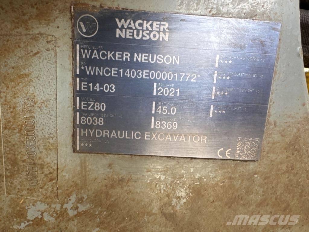 Wacker Neuson EZ80 대형 굴삭기 29톤 이상