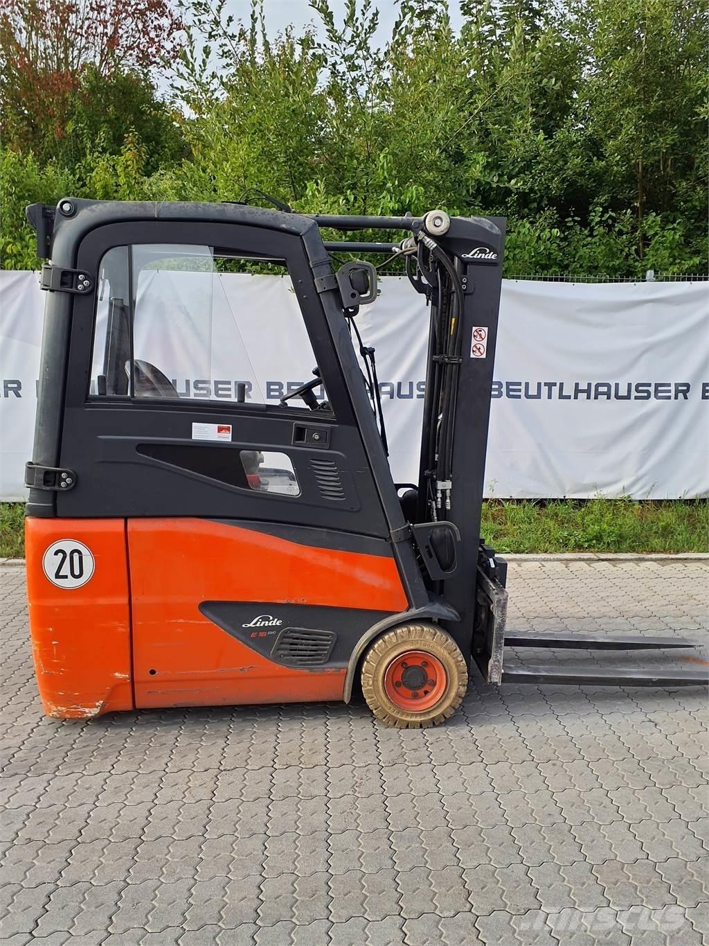 Linde E16 전동 지게차
