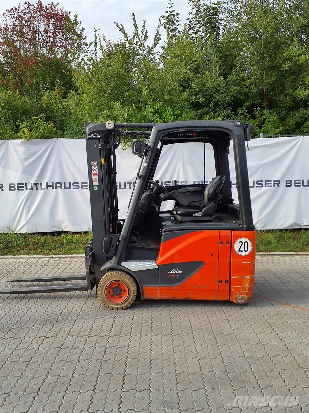 Linde E16 전동 지게차