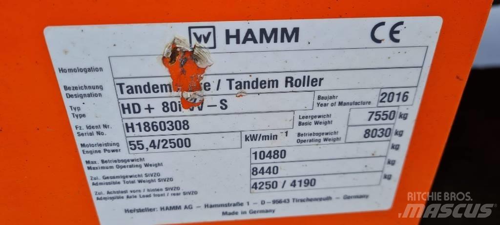 Hamm HD+ 80 i VV-S 트윈 드럼 롤러