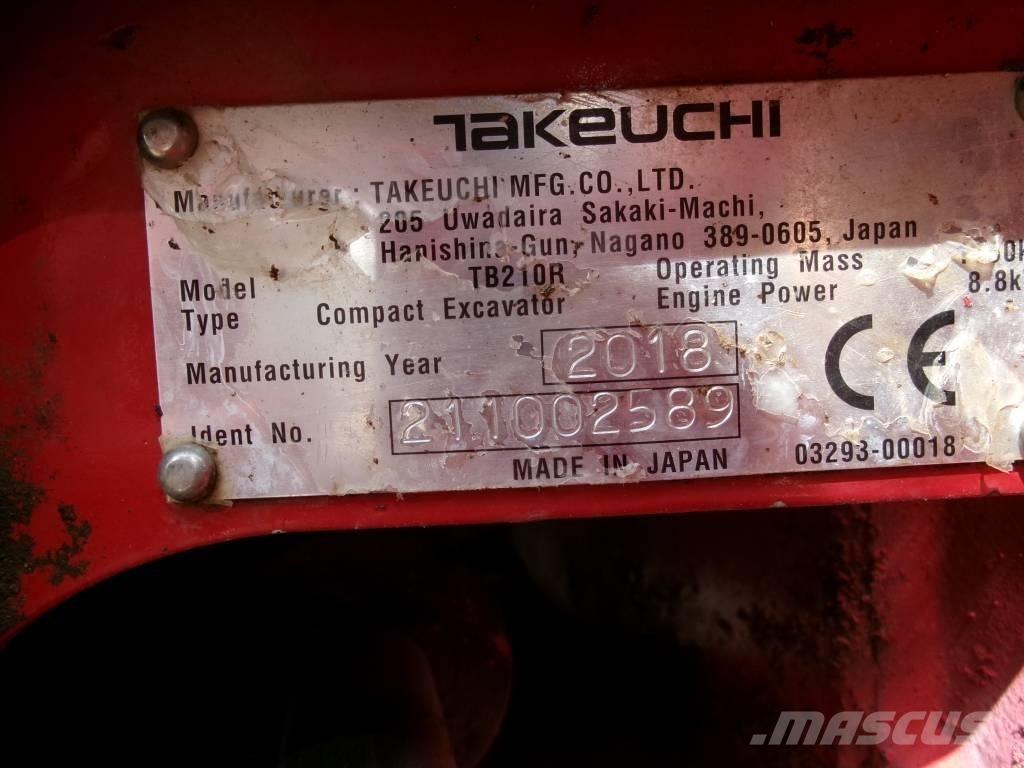 Takeuchi TB 210 R 소형 굴삭기 7톤 미만