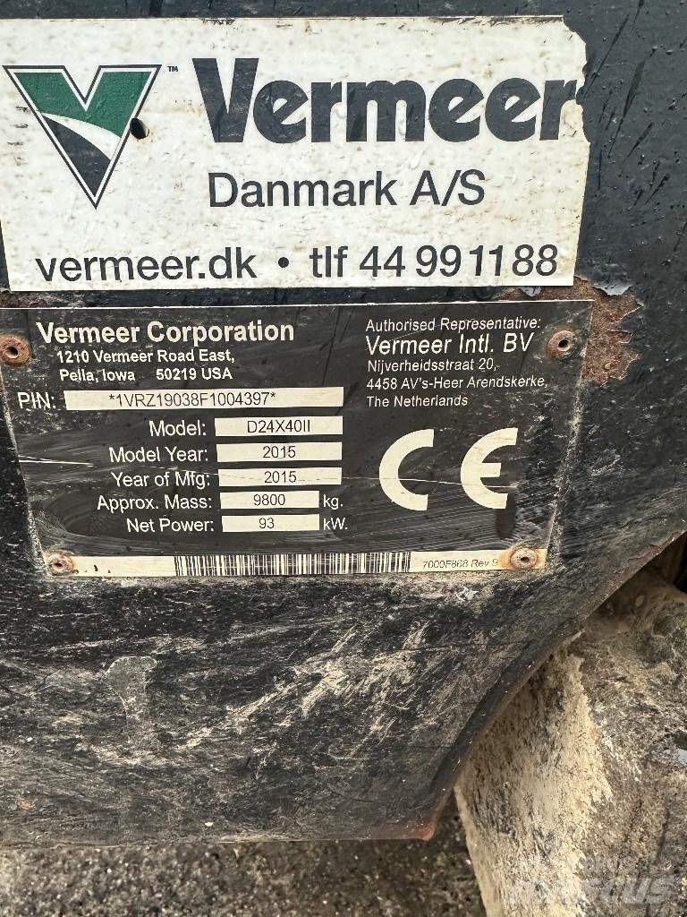 Vermeer D24x40II 수평 굴착 장치