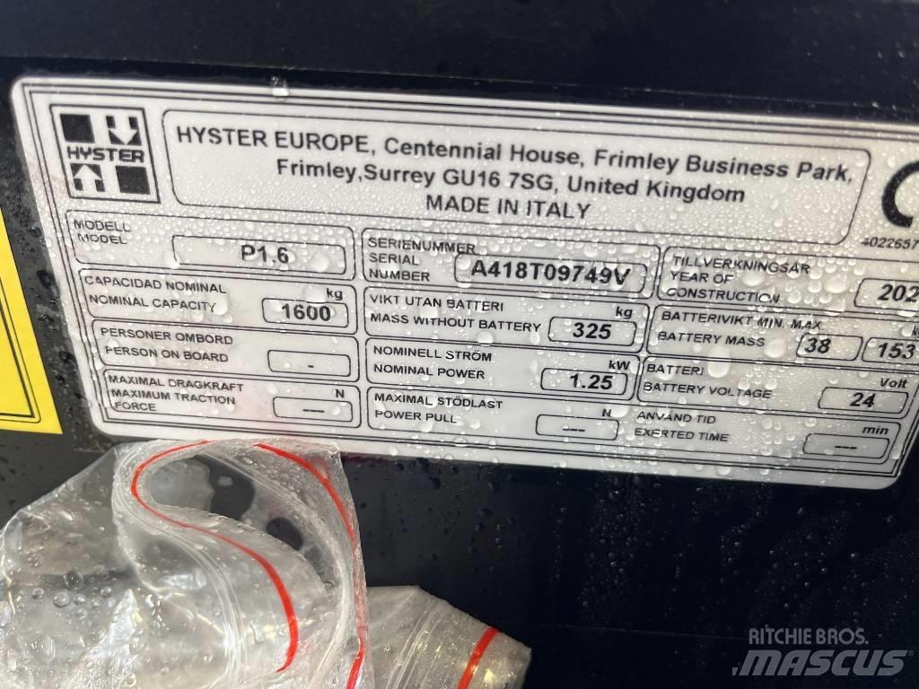 Hyster P 1.6 경량 리프터