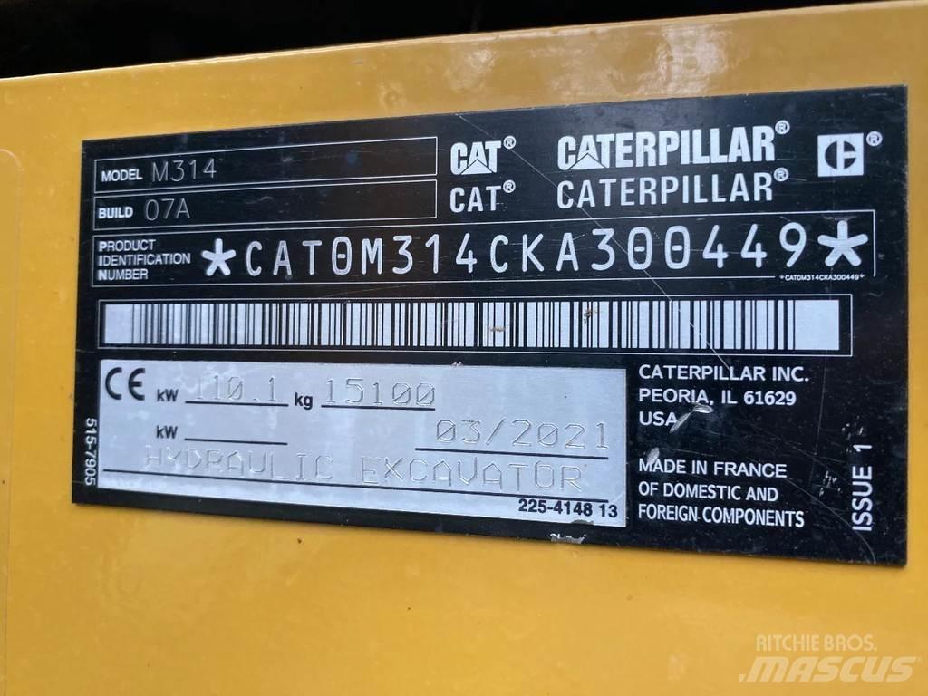 CAT 314 Next gen  휠 굴삭기