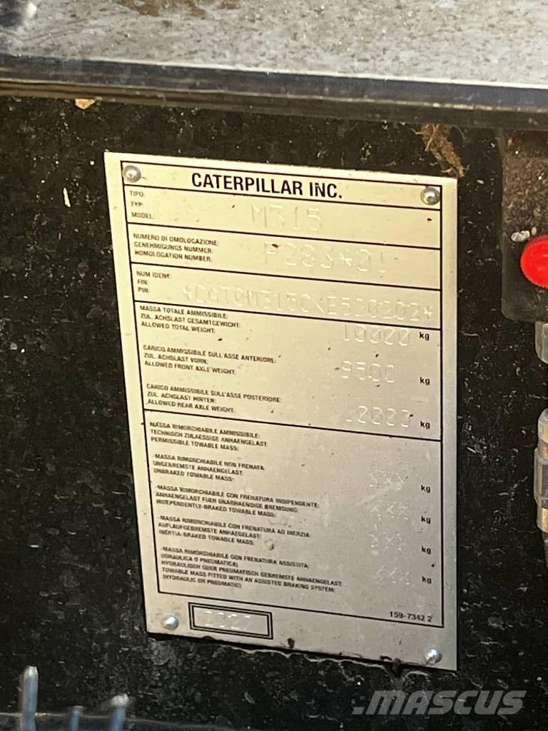 CAT M 315  휠 굴삭기