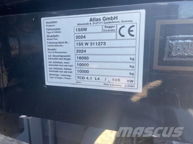 Atlas 155 W  휠 굴삭기