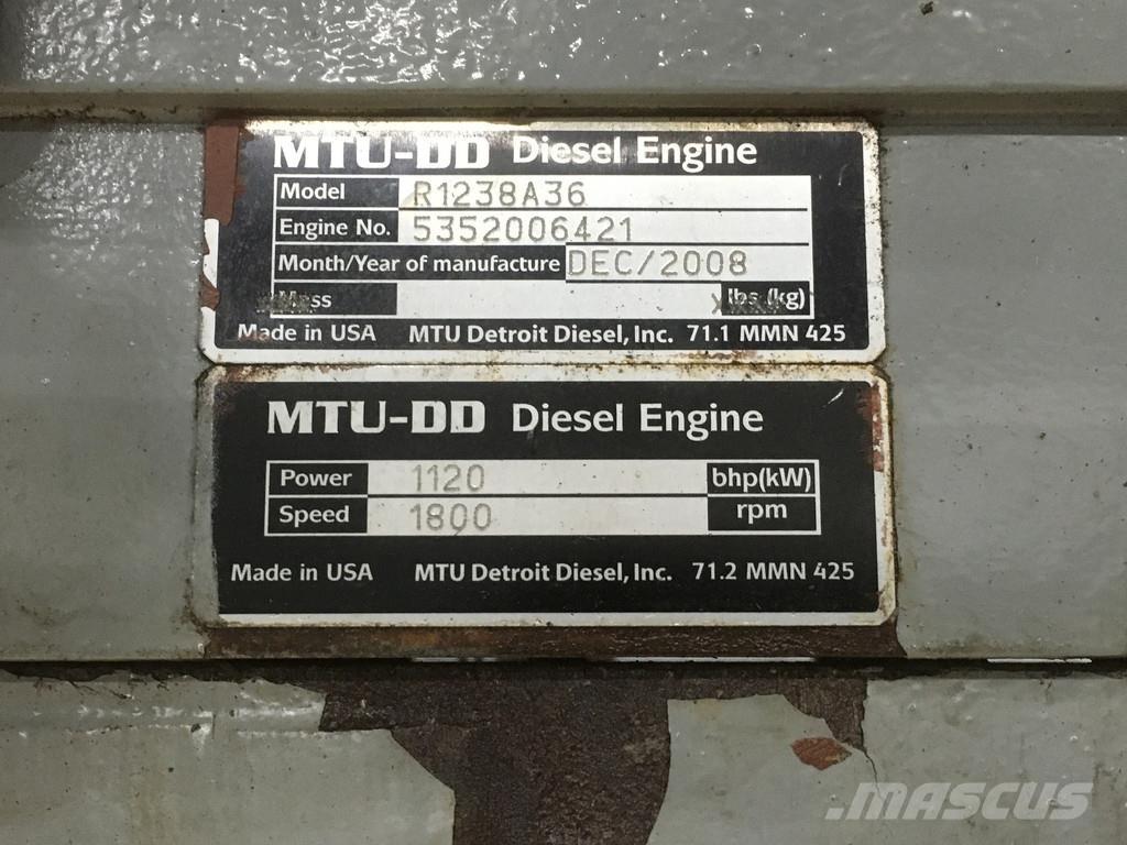 MTU 12V2000 USED 엔진