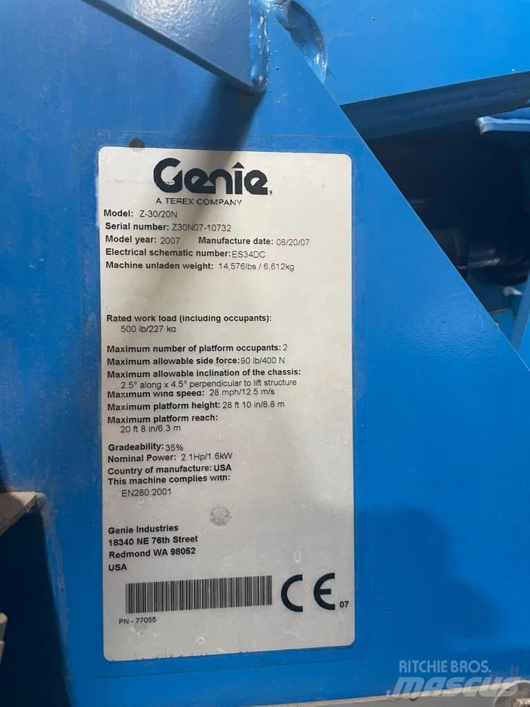 Genie Z 30/20 N RJ 관절형 전동이동 리프트