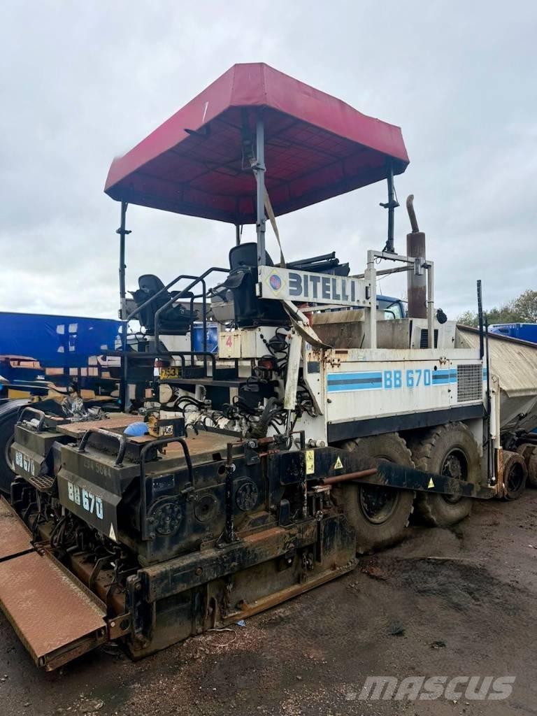 Bitelli BB 670 아스팔트 포장장비