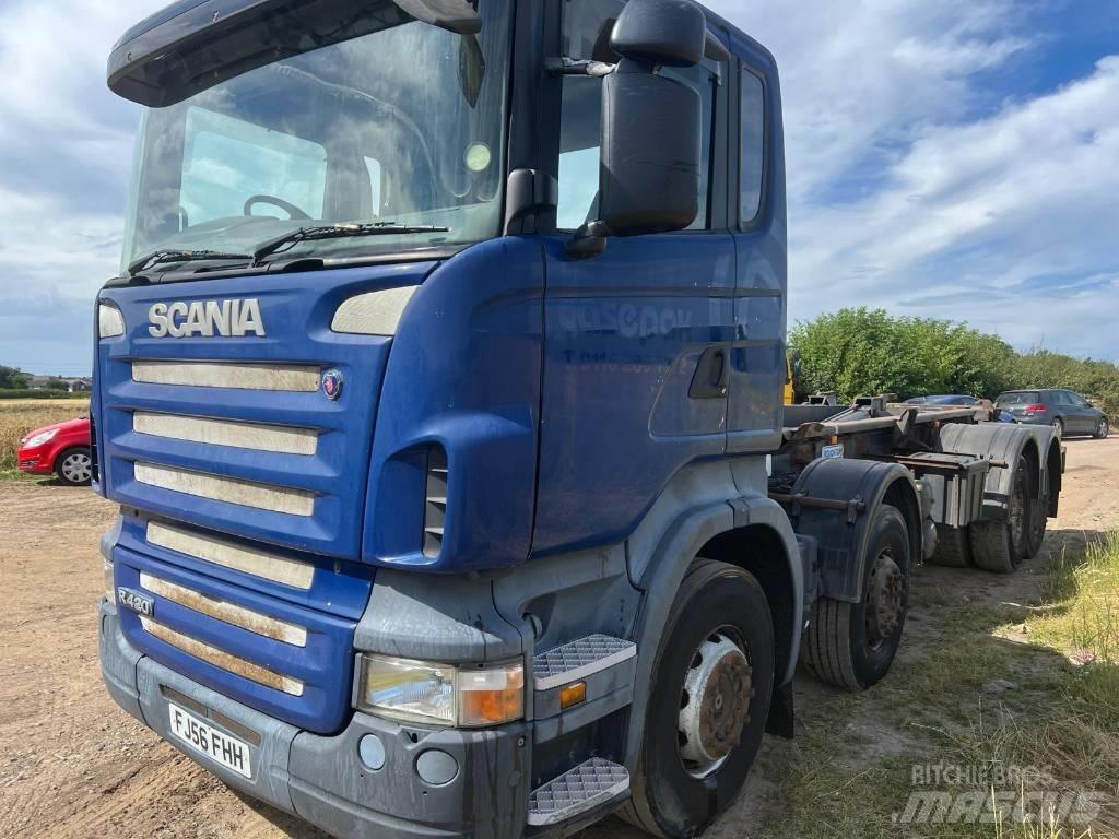 Scania R420 훅 리프트 트럭