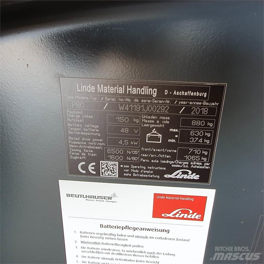 Linde P80 견인 트럭
