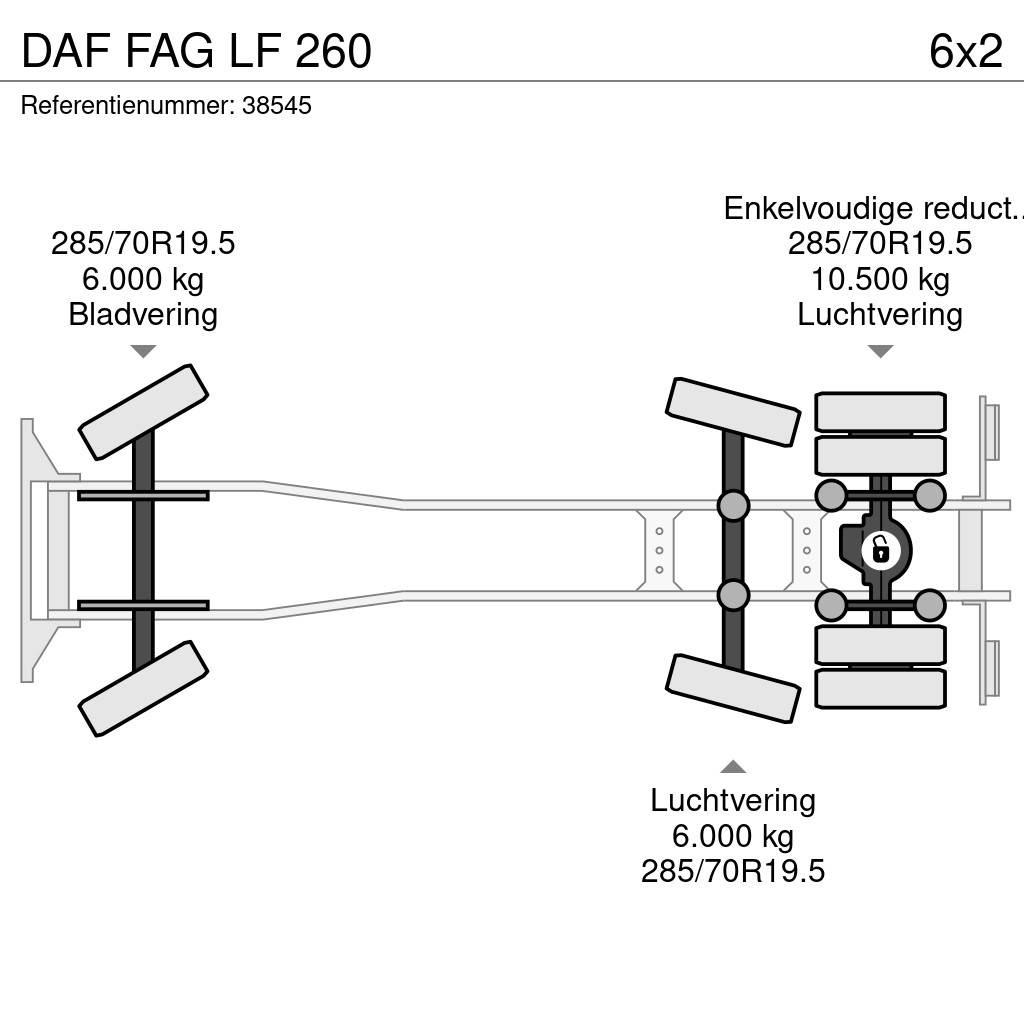DAF FAG LF 260 폐기물 수거 트럭