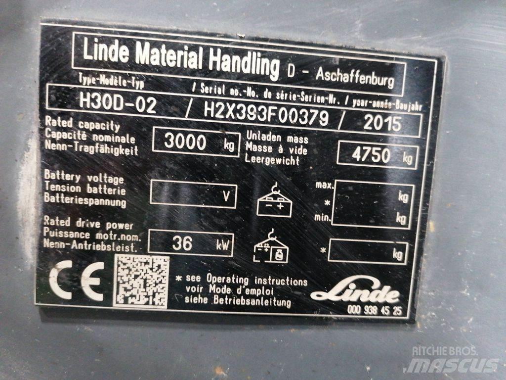 Linde H30D-02 디젤 지게차