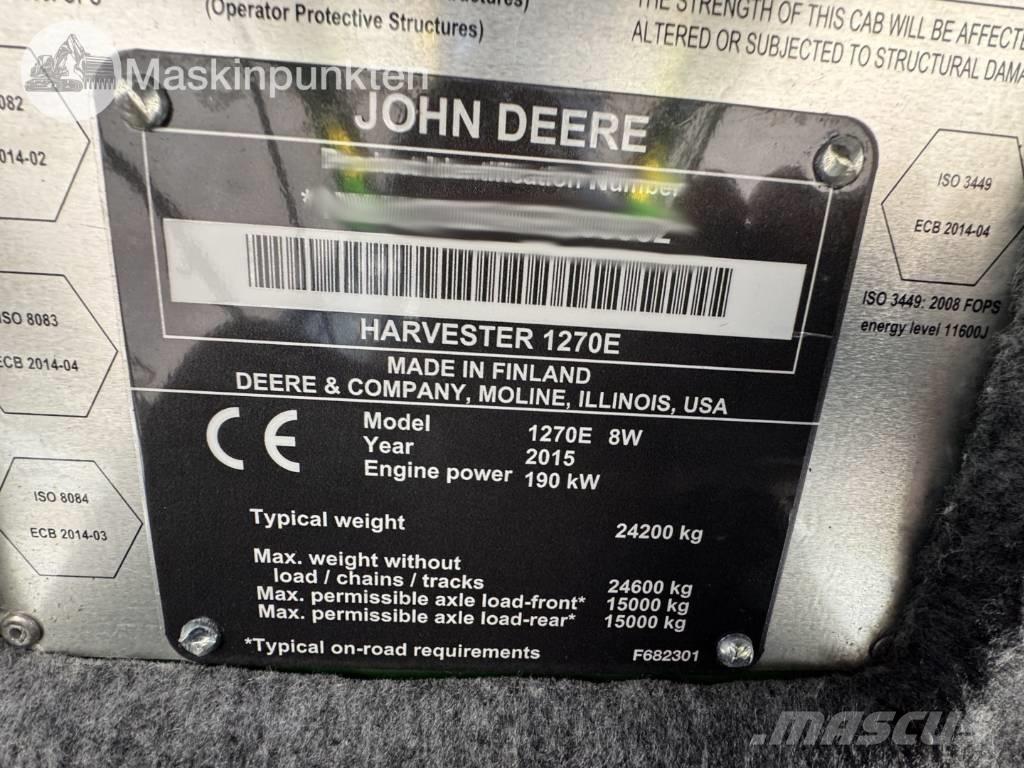 John Deere 1270 E 원목 하베스터